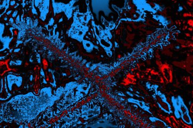 Karla kaplı kafes çiti. Kış zamanı. Şiddetli kar yağışıweather condition.