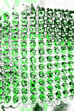 kopyalama alanı olan soyut yeşil desenli duvar