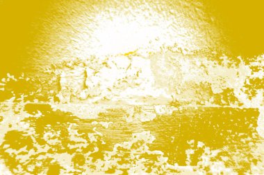 Kopya alanı olan soyut sarı desenli duvar