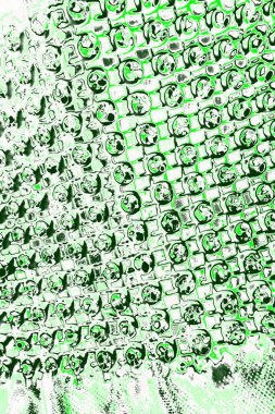 kopyalama alanı olan soyut yeşil desenli duvar