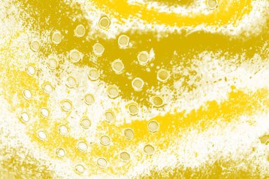 Kopya alanı olan soyut sarı desenli duvar