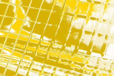 Kopya alanı olan soyut sarı desenli duvar