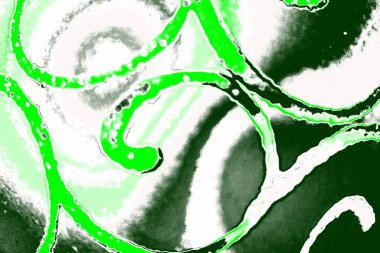 kopyalama alanı olan soyut yeşil desenli duvar