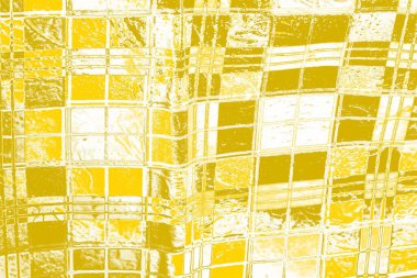 Kopya alanı olan soyut sarı desenli duvar