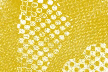 Kopya alanı olan soyut sarı desenli duvar