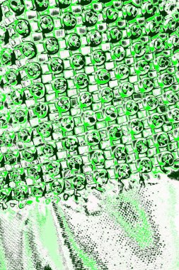 kopyalama alanı olan soyut yeşil desenli duvar