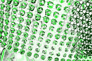 kopyalama alanı olan soyut yeşil desenli duvar