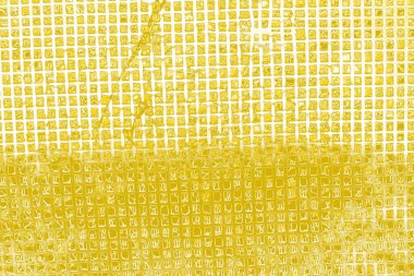 Kopya alanı olan soyut sarı desenli duvar