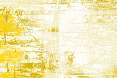 Kopya alanı olan soyut sarı desenli duvar