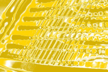 Kopya alanı olan soyut sarı desenli duvar