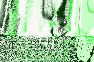 kopyalama alanı olan soyut yeşil desenli duvar