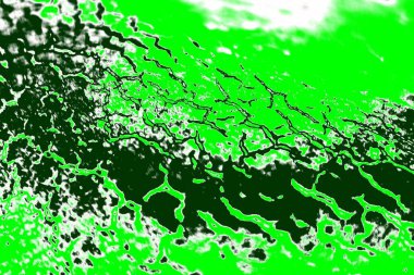 kopyalama alanı olan soyut yeşil desenli duvar