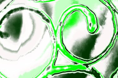 kopyalama alanı olan soyut yeşil desenli duvar