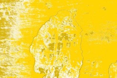 Kopya alanı olan soyut sarı desenli duvar