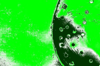 kopyalama alanı olan soyut yeşil desenli duvar