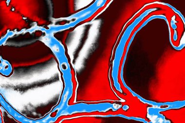 Soyut sanat duvar resmi. Modern, çağdaş sanat geçmişi