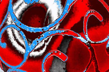 Soyut sanat duvar resmi. Modern, çağdaş sanat geçmişi