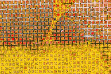 Soyut sanat duvar resmi. Modern, çağdaş sanat geçmişi