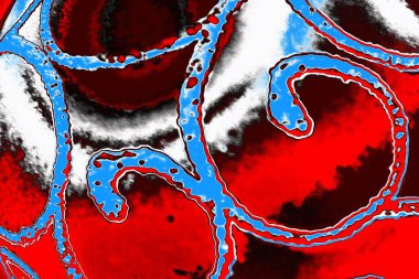 Soyut sanat duvar resmi. Modern, çağdaş sanat geçmişi