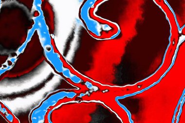 Soyut sanat duvar resmi. Modern, çağdaş sanat geçmişi