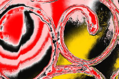 Soyut sanat duvar resmi. Modern, çağdaş sanat geçmişi