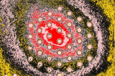 Soyut sanat duvar resmi. Modern, çağdaş sanat geçmişi