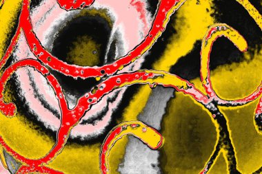 Soyut sanat duvar resmi. Modern, çağdaş sanat geçmişi