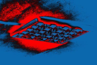 Soyut sanat duvar resmi. Modern, çağdaş sanat geçmişi