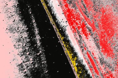 Soyut sanat duvar resmi. Modern, çağdaş sanat geçmişi