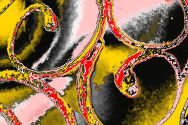 Soyut sanat duvar resmi. Modern, çağdaş sanat geçmişi