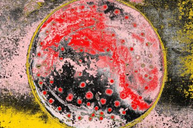 Soyut sanat duvar resmi. Modern, çağdaş sanat geçmişi