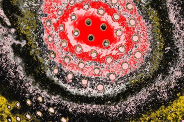 Soyut sanat duvar resmi. Modern, çağdaş sanat geçmişi