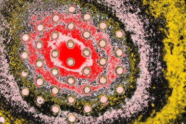 Soyut sanat duvar resmi. Modern, çağdaş sanat geçmişi