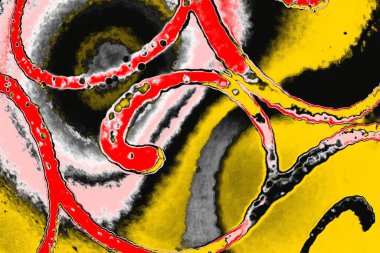 Soyut sanat duvar resmi. Modern, çağdaş sanat geçmişi