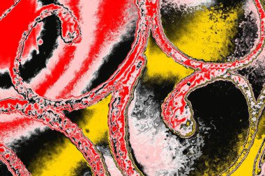 Soyut sanat duvar resmi. Modern, çağdaş sanat geçmişi