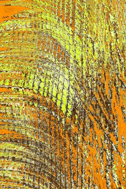 Kırmızı sarı ve siyah renkli kirli duvar, desenli arka plan.