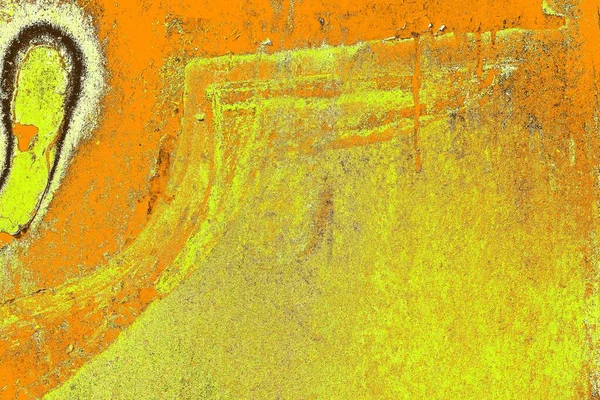 Mur Grungy Couleur Jaune Fond Texturé — Photo