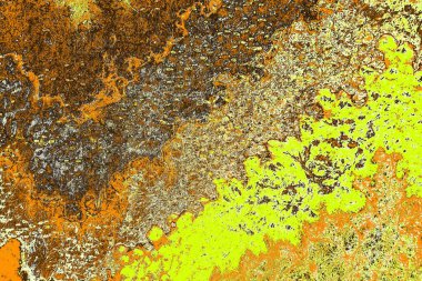 Kırmızı sarı ve siyah renkli kirli duvar, desenli arka plan.