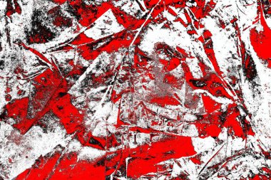 Soyut grunge arkaplanı. Monokrom dokusu. Siyah ve kırmızı desenli arka plan