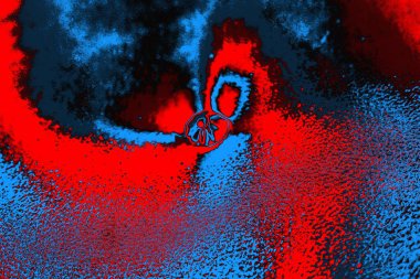 soyut mavi ve kırmızı doku, grunge arkaplan, boşluk duvar kağıdını kopyala