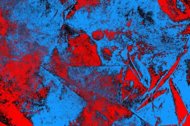soyut mavi ve kırmızı doku, grunge arkaplan, boşluk duvar kağıdını kopyala
