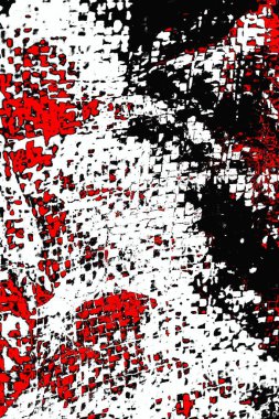 Soyut grunge arkaplanı. Monokrom dokusu. Siyah ve kırmızı desenli arka plan