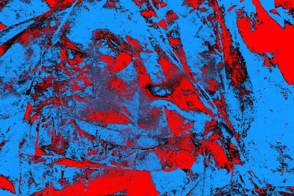 Abstract Blue Red Texture Grunge Background Copy Space Wallpaper — Stock Photo, Image