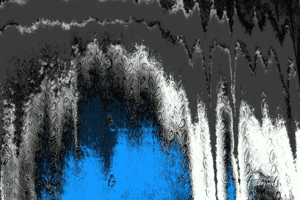 抽象的な青と黒のテクスチャ グランジの背景 コピースペースの壁紙 — ストック写真