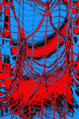 soyut mavi ve kırmızı doku, grunge arkaplan, boşluk duvar kağıdını kopyala