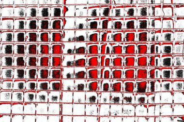 Soyut grunge arkaplanı. Monokrom dokusu. Siyah ve kırmızı desenli arka plan