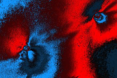 soyut mavi ve kırmızı doku, grunge arkaplan, boşluk duvar kağıdını kopyala