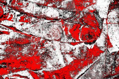 Soyut grunge arkaplanı. Monokrom dokusu. Siyah ve kırmızı desenli arka plan