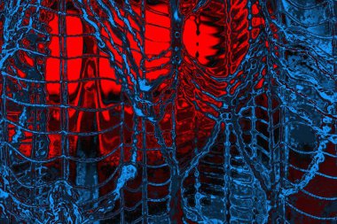 soyut mavi ve kırmızı doku, grunge arkaplan, boşluk duvar kağıdını kopyala