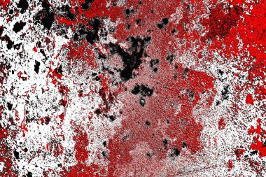Soyut grunge arkaplanı. Monokrom dokusu. Siyah ve kırmızı desenli arka plan